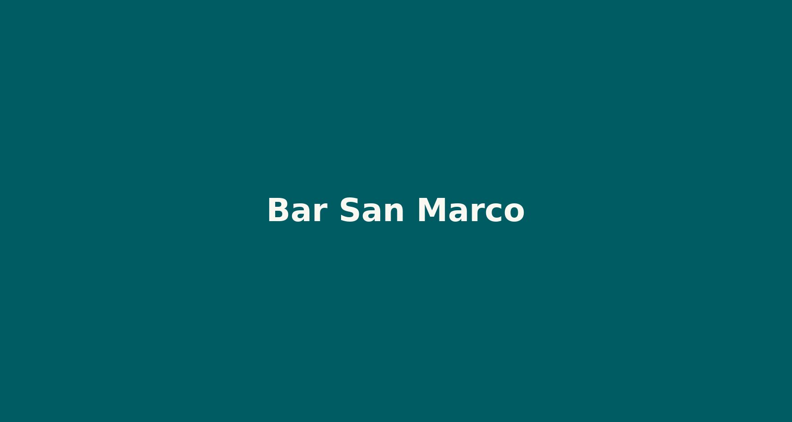 Bar San Marco